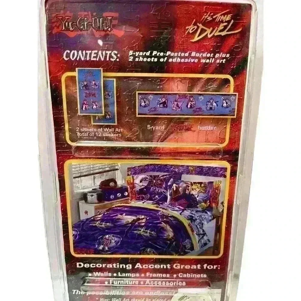 Set of 3 Vintage 1996 Yu-Gi-Oh! Anime Decor Wall Art Wallpaper 5 Yard Border NEW